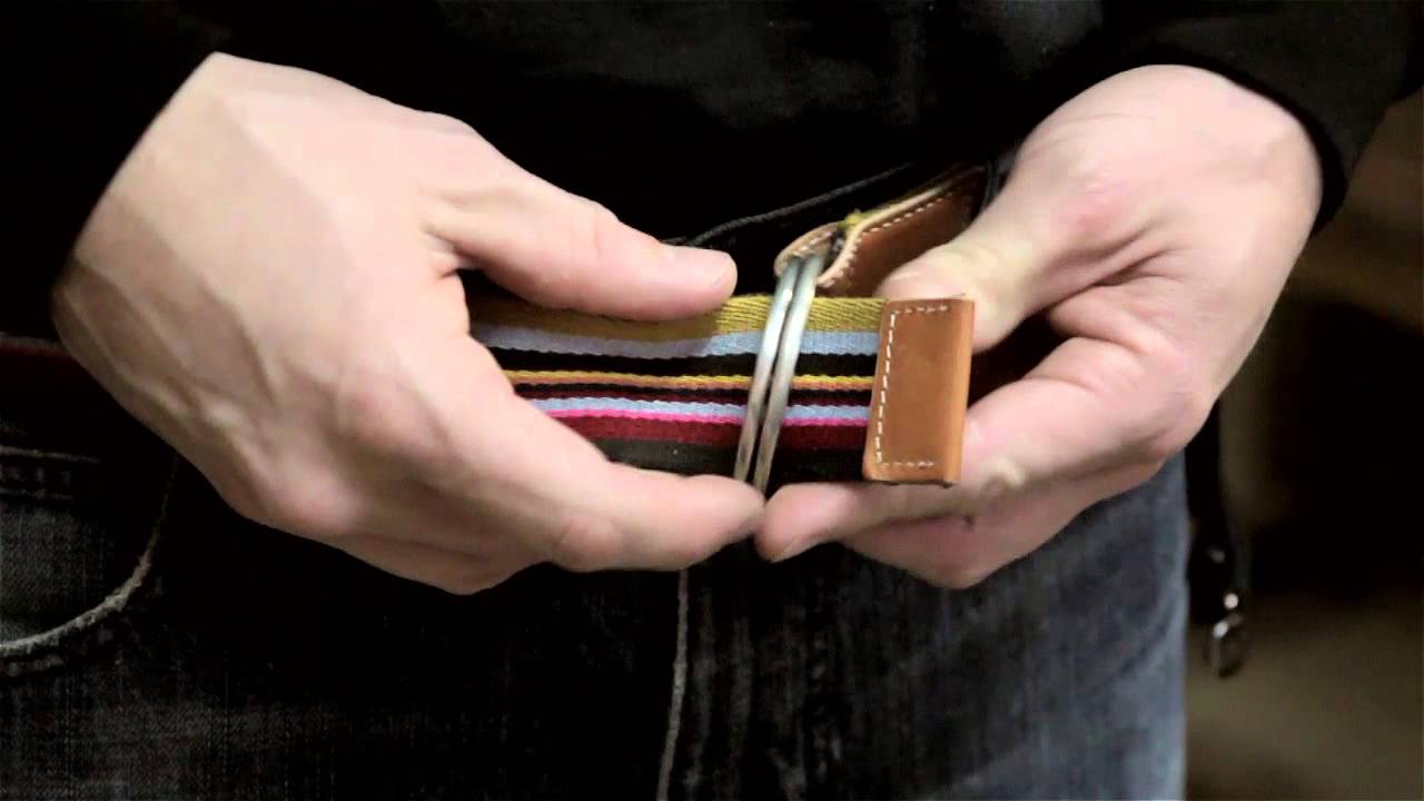 how to put a buckle on a belt